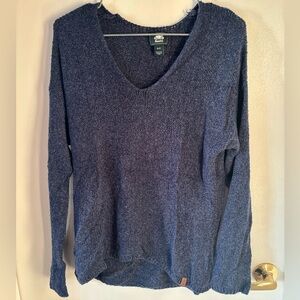 Roots Navy V-Neck Sweater for Women